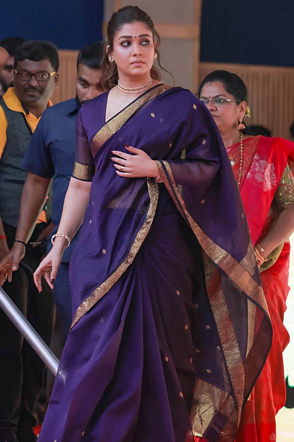 Elegant Purple Cotton Silk Saree with Stylish Designer Blouse Piece Perfect Traditional Wear
